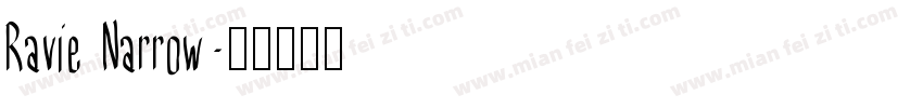 Ravie Narrow字体转换